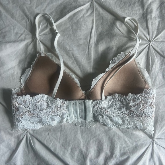 Aerie Womens White Lace Bralette 32A - Picture 2 of 4